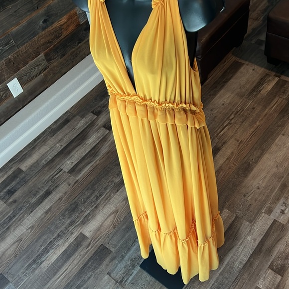 Zara Dress | Yellow | Size M | sleeveless | elastic waist | Never Worn - Picture 8 of 10